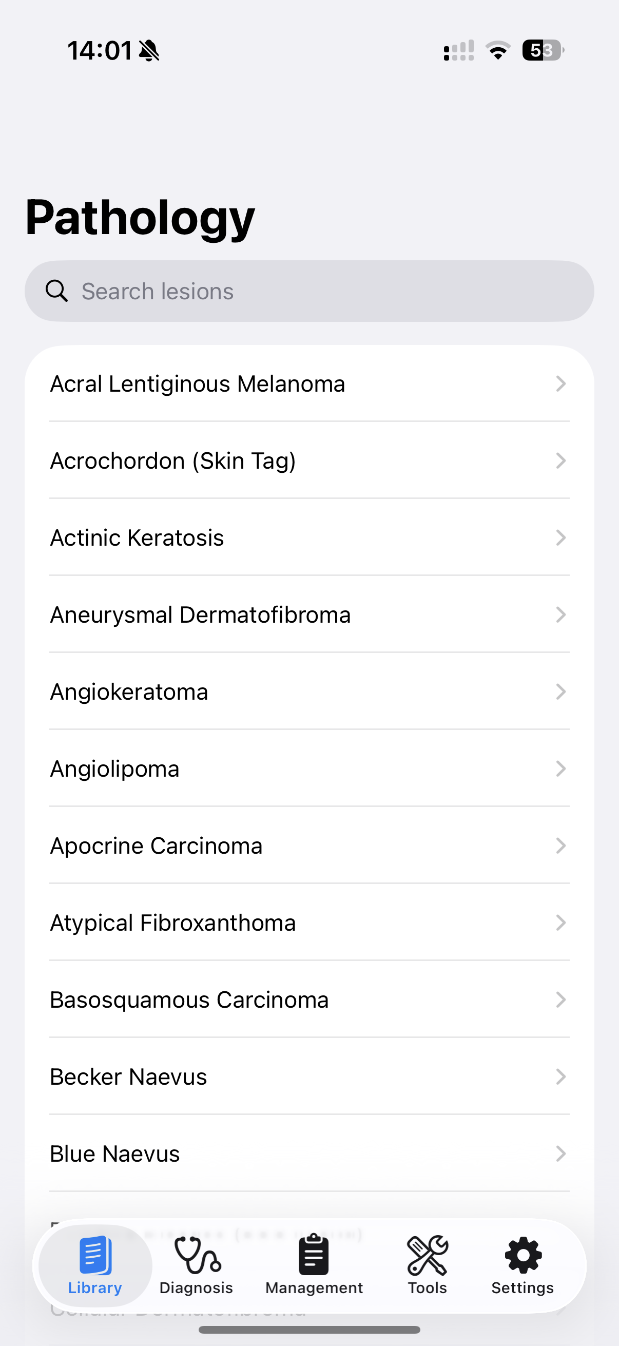 Dermafocal App Interface